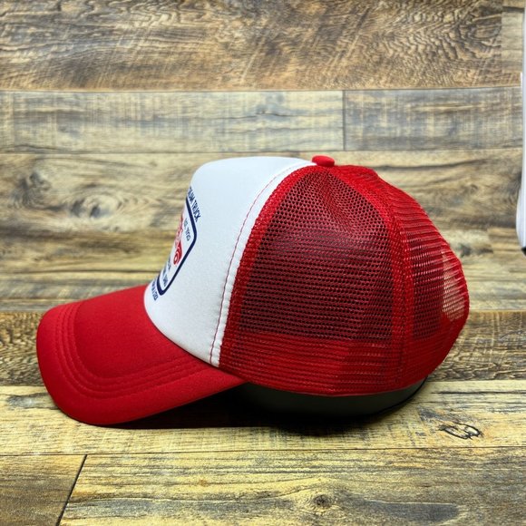 Good Humor Ice Cream Mens Trucker Hat Red Snapback Youngstown Ohio Baseball Cap - Picture 3 of 7
